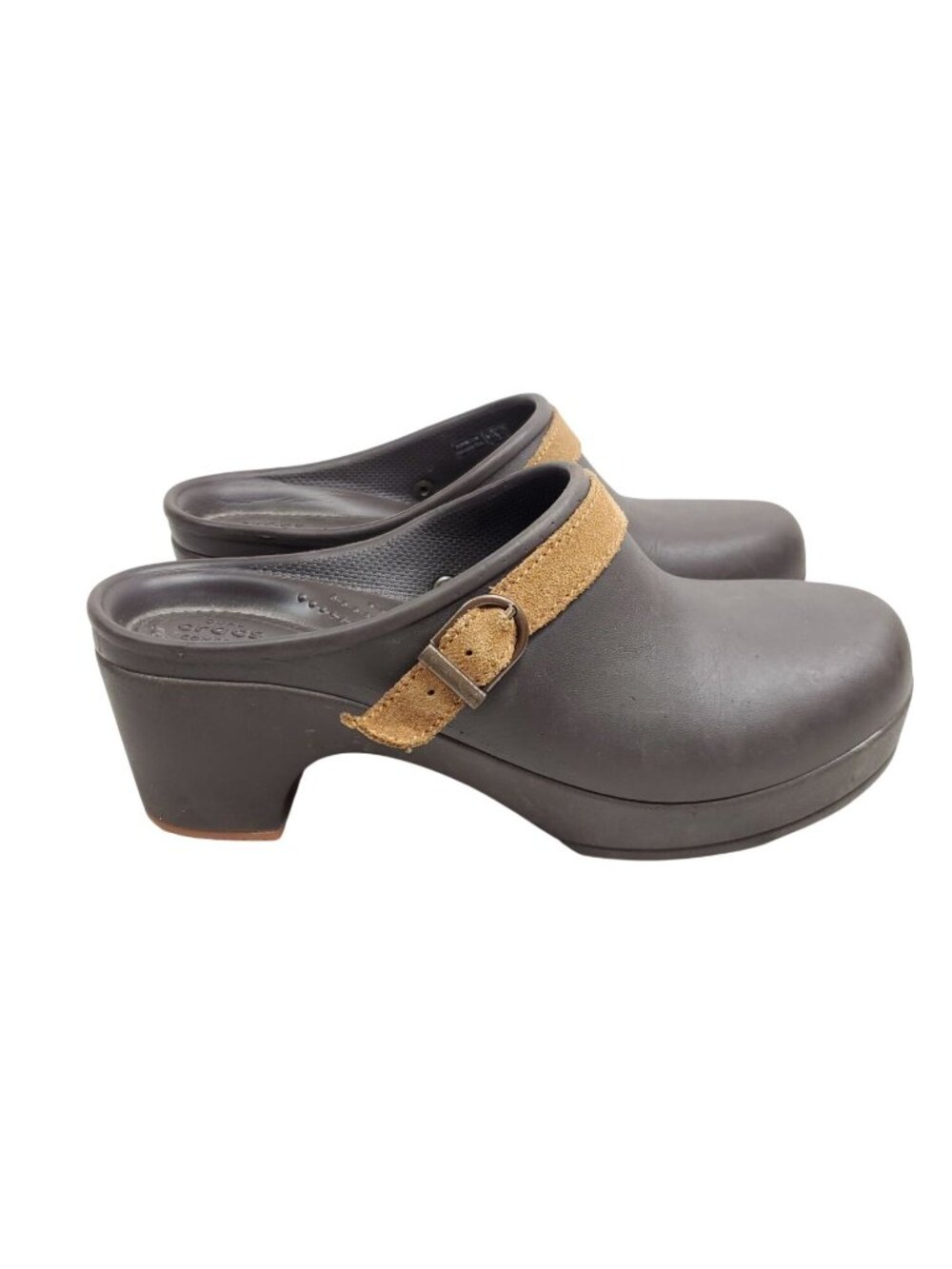 Crocs Womens Size 8 Sarah Brown Clog Casual Shoes - Picture 5 of 6